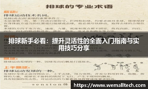 排球新手必看：提升灵活性的全面入门指南与实用技巧分享